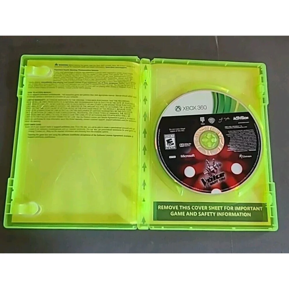Xbox 360 The Voice I Want You Video Game Microsoft 2014 No Manual Tested